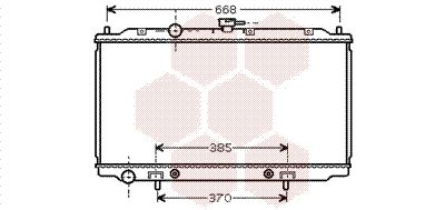 VAN WEZEL Radiaator,mootorijahutus 13002219